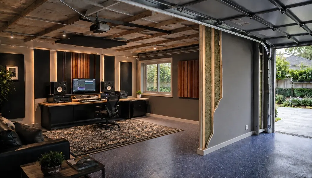 Home Music Recording Studio Soundproofing STC 65 Garage