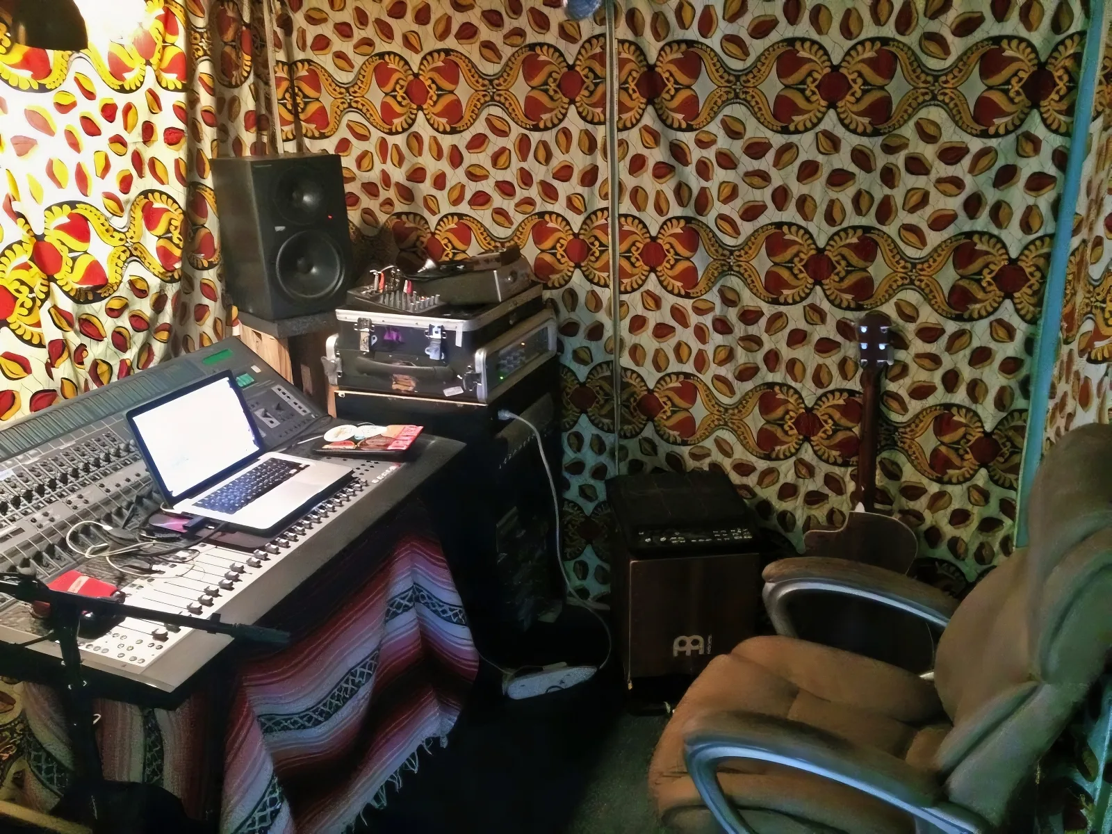 Home Music and Recording Studio Soundproofing, Finished Garage Conversion Interior