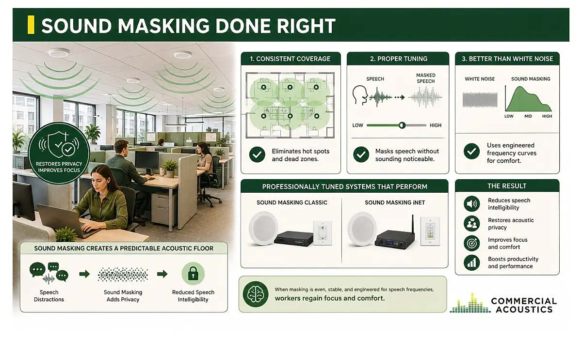 Professional Sound Masking Improves Office Acoustic Privacy