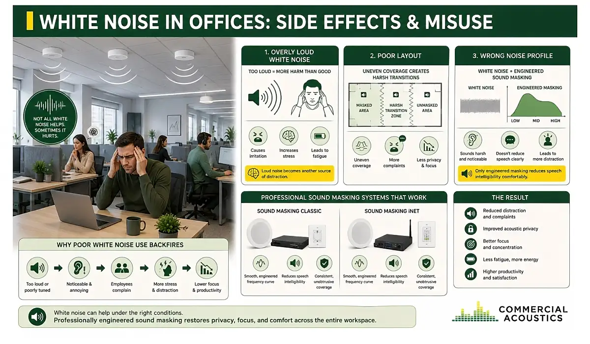 White Noise Can Increase Office Distraction and Fatigue