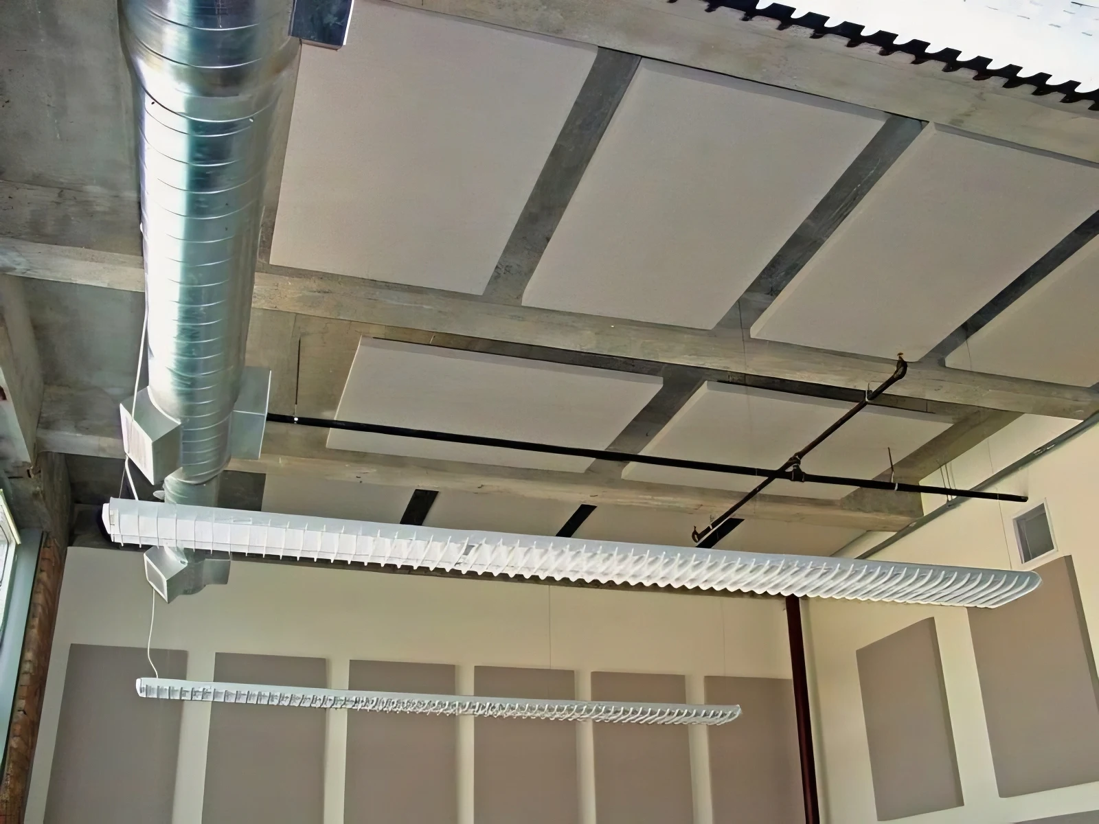Acoustic Ceiling Cloud Install for the Morean Art Museum Gallery Acoustic Retrofit