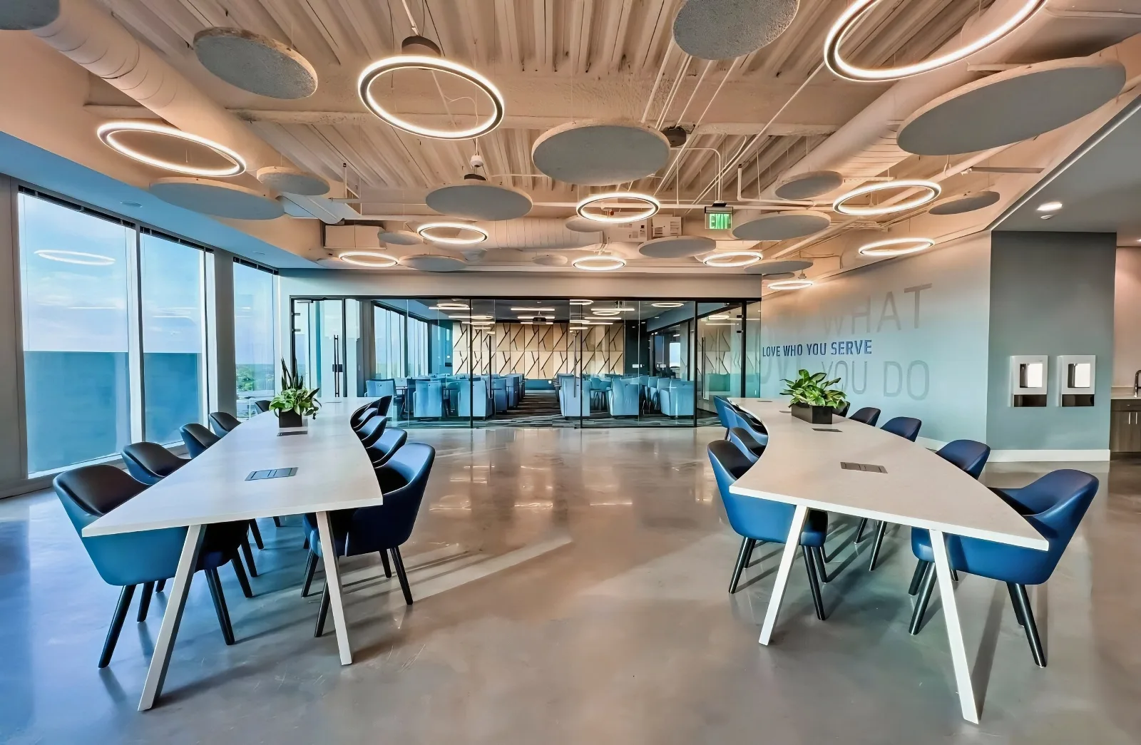 Drop Ceiling Noise Blokker on the Transition-Zone ACT Install KForce