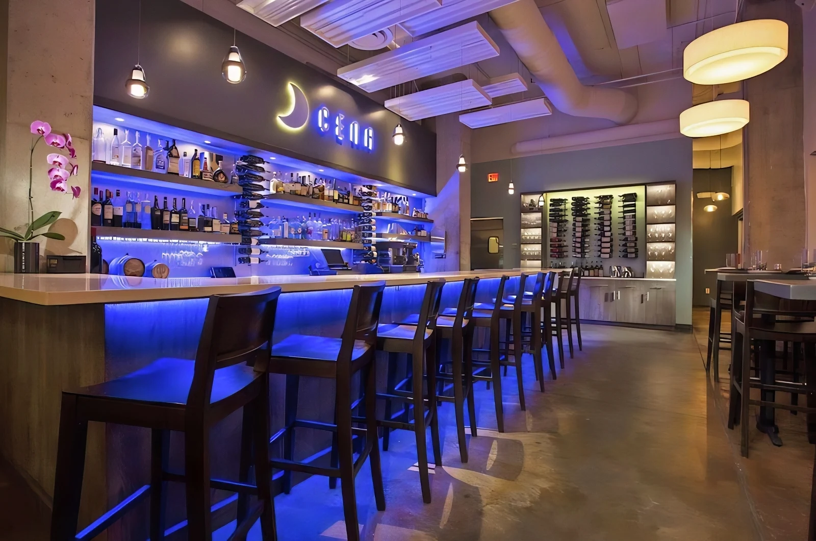 Cena Italian Restaurant 2″ Fiberglass Ceiling Clouds & Acoustic Panels Install