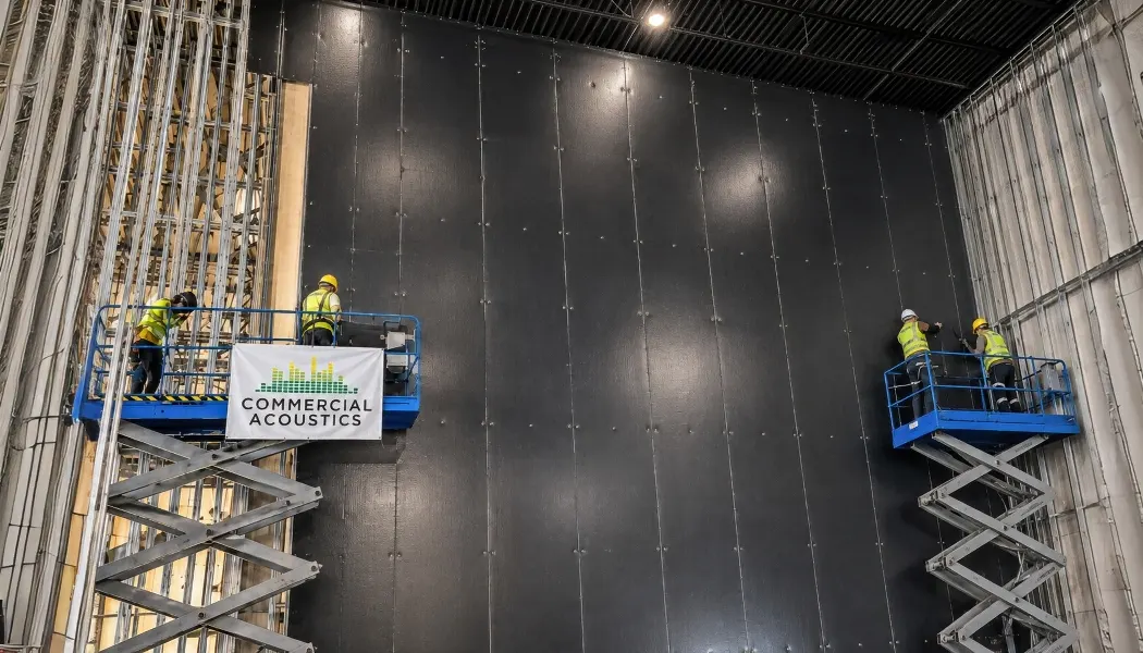 Movie Theater Acoustics STC 65 Wall Build with Low-Frequency Bass Attenuation