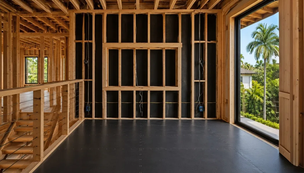 Second Floor Soundproofing IIC 45 Floor System for Custom Home Construction