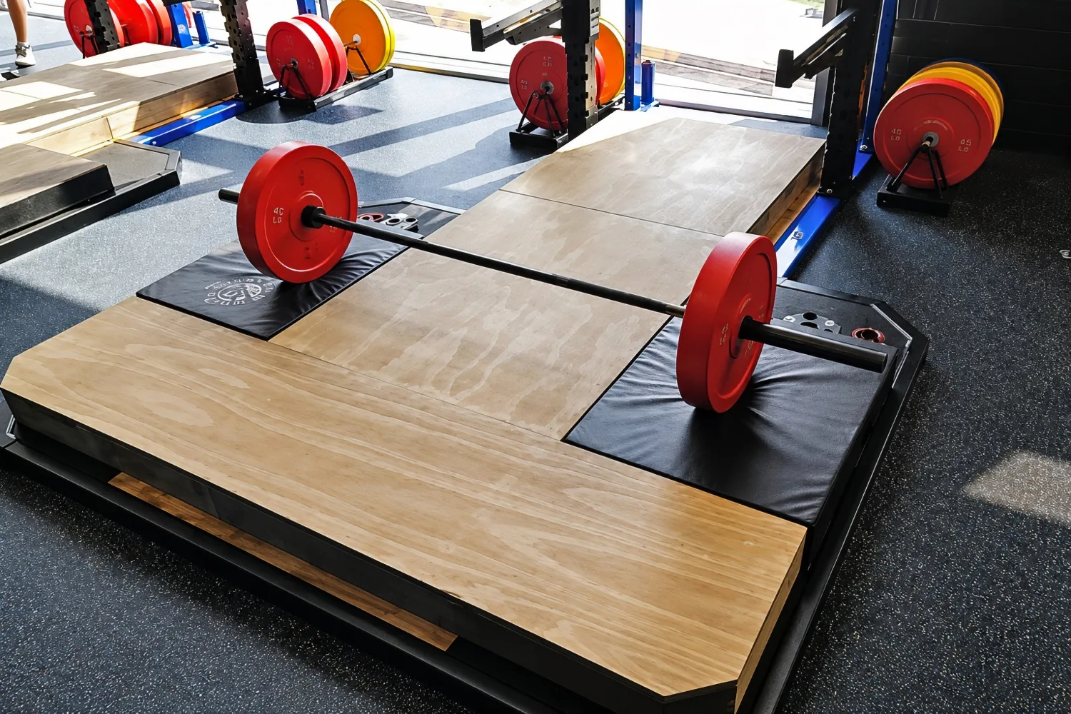 Commercial Gym Deadlift Area Absorption Pad Treatment