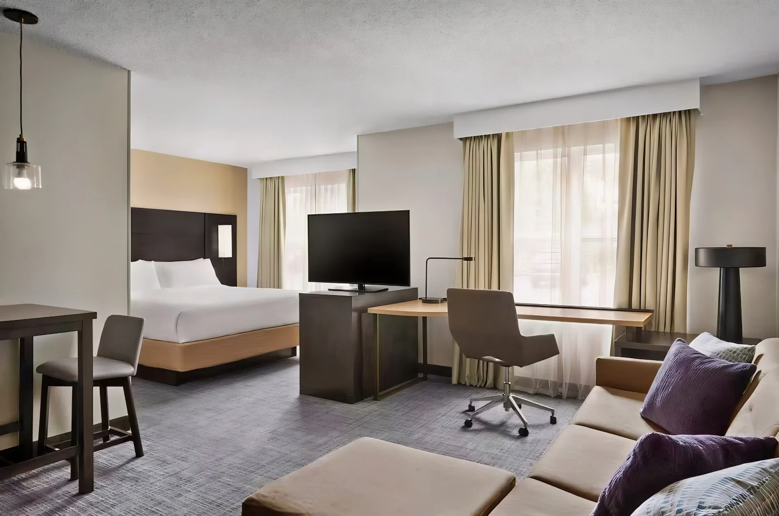 Residence Inn Hotel Window Soundproofing for Highway Noise