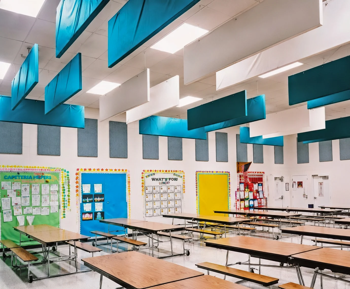 Marchman Technical College Cafeteria Distributed PVC-Wrapped Baffle Array