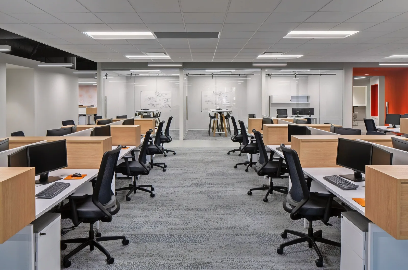 Open Office In Tampa Acoustic Treatment To Reduce Noise Distraction