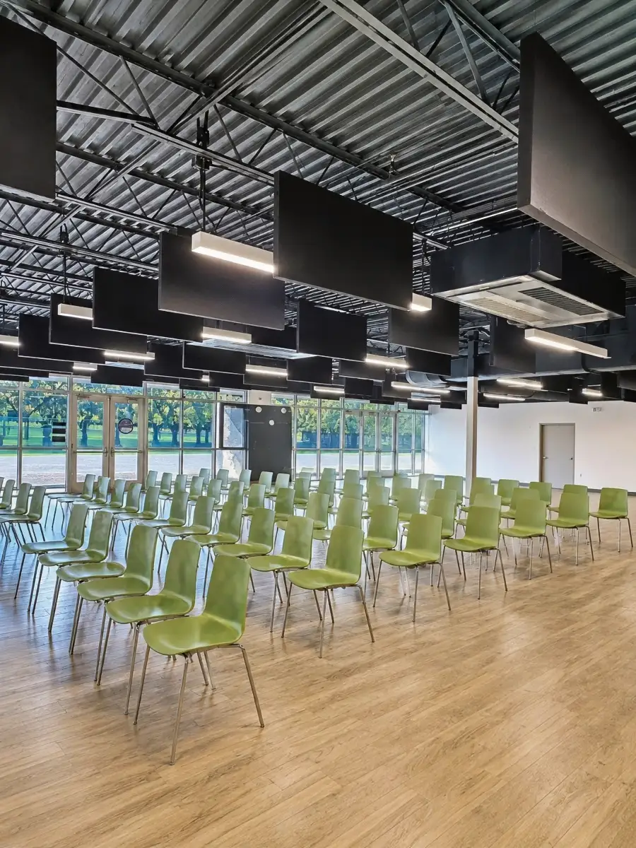 Upgraded Speech Privacy and Reduced Reverberation for School School Dining Hall