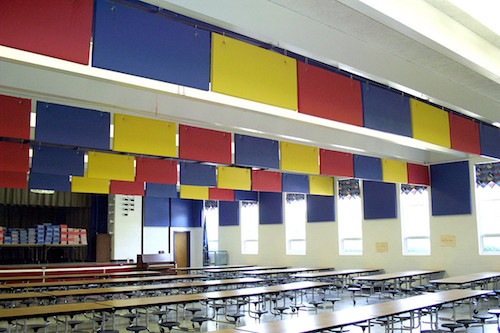 acoustical treatment for school cafeteria