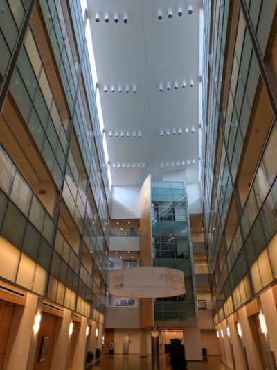 Hospital atrium space evaluated for reverberation impact of hard flooring renovation