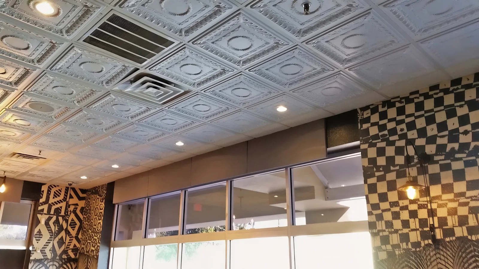 Speaks Clam Bar Restaurant Reverberation Reduction Custom Acoustic Panel Install