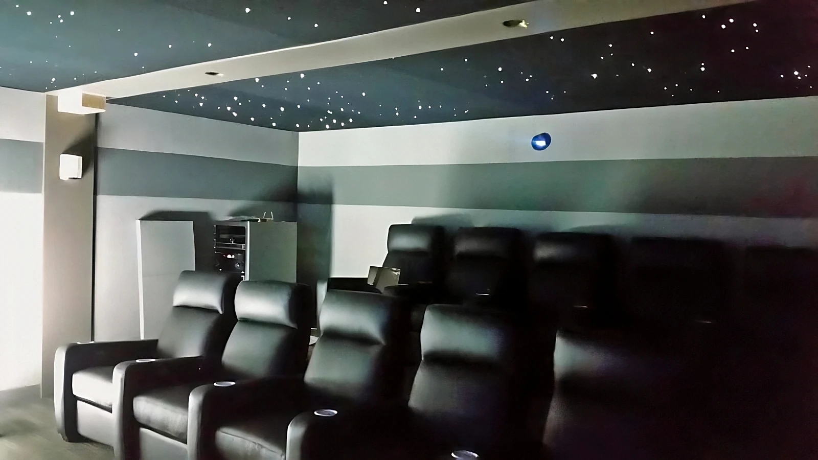 Custom Home Theater Stretched Fabric Wall Acoustic Treatment Clearwater FL