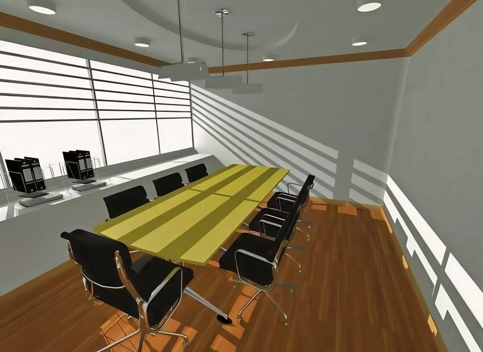 Pre-Treatment Conference Room with Hard Finishes Driving 1.2-Second RT60