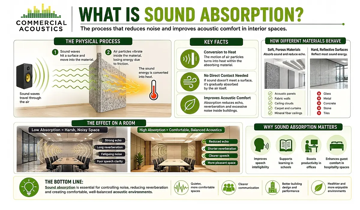 How Sound Absorption Reduces Echo and Reverberation