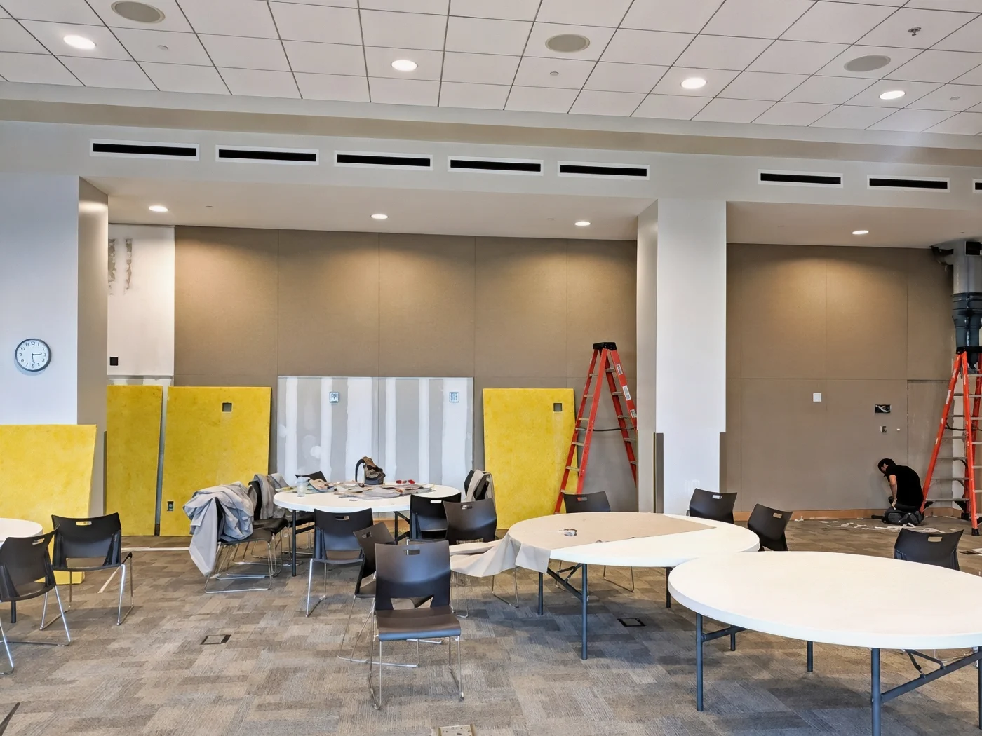 Hospital Acoustic Consultant Fabric Wall Install at Moffitt Cancer Center Tampa FL