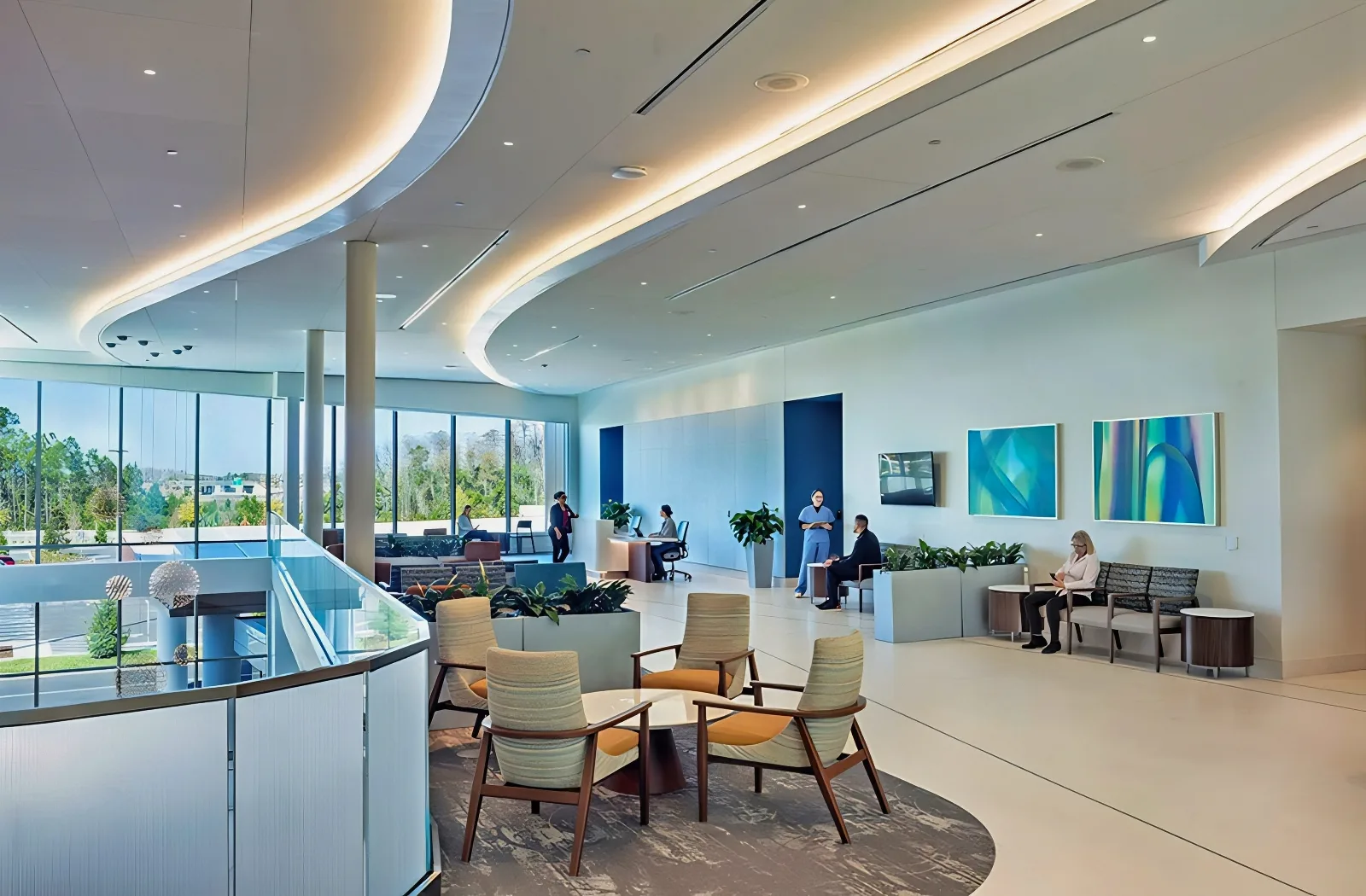 Moffit Cancer Center Tampa Sound Masking Fabric Wall Acoustic Treatment