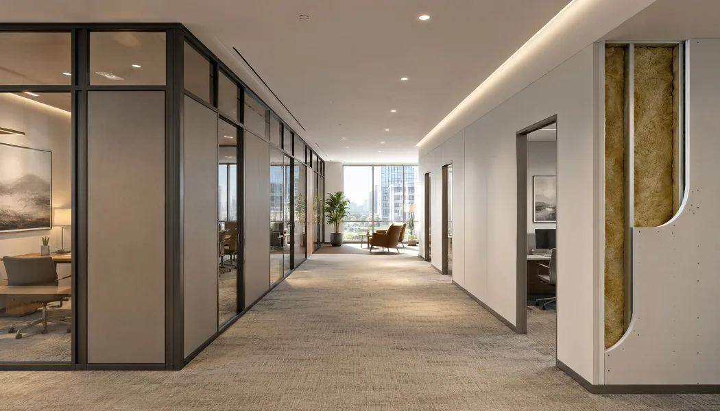 Office Sound Privacy Modular Wall Drywall Decision Framework