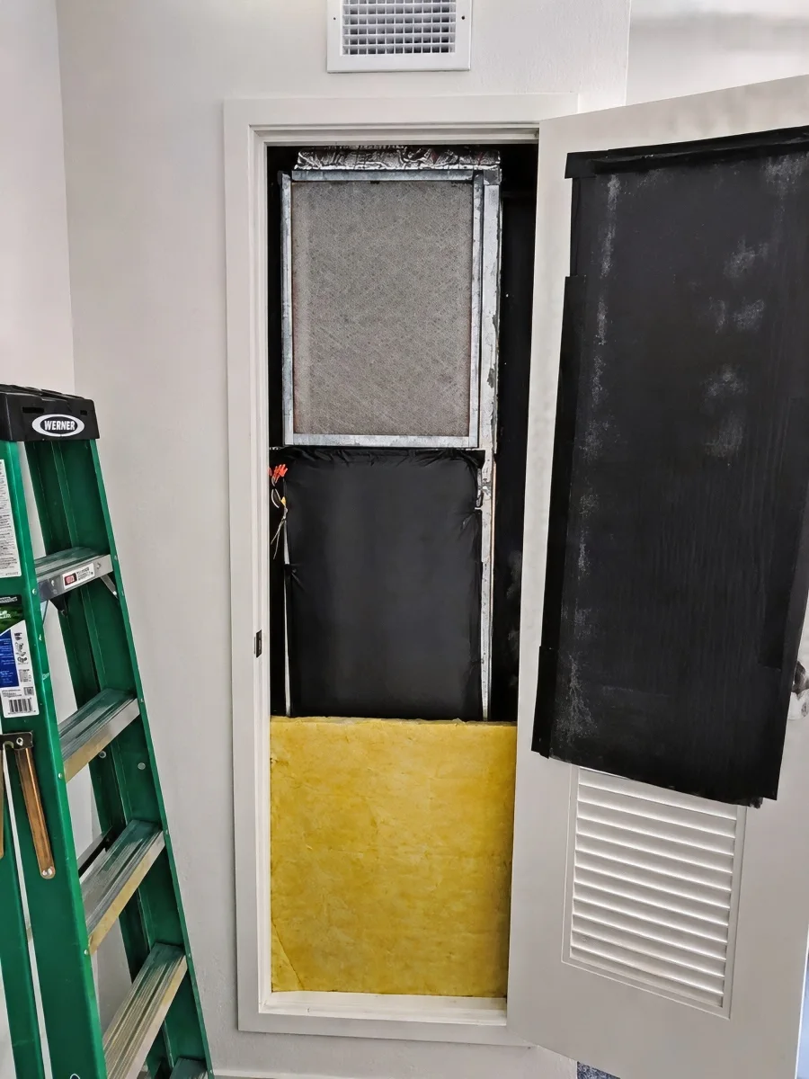 Hotel HVAC Closet Door with MLV + Fiberglass Soundproofing Retrofit Sarasota UTC Hotel