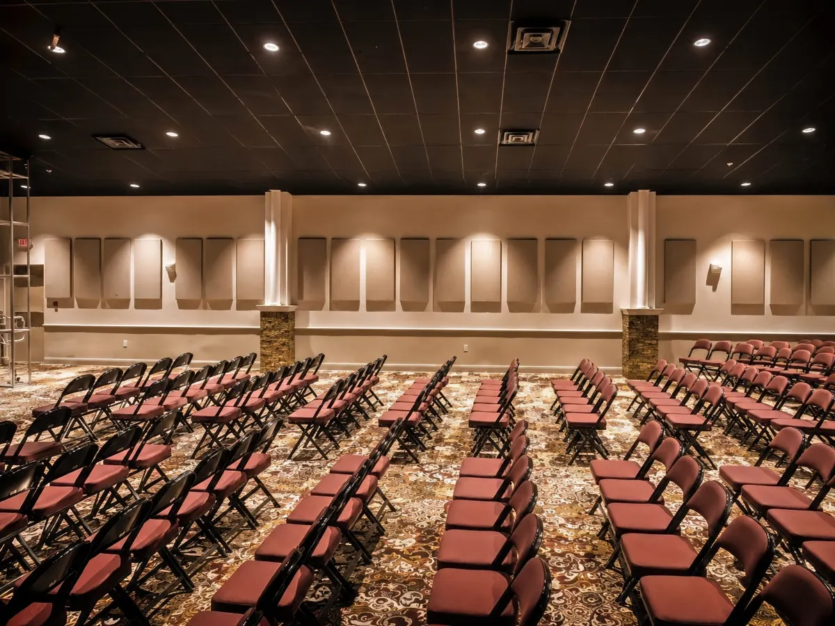 Acoustic Panels Across the Live Music Hall Walls
