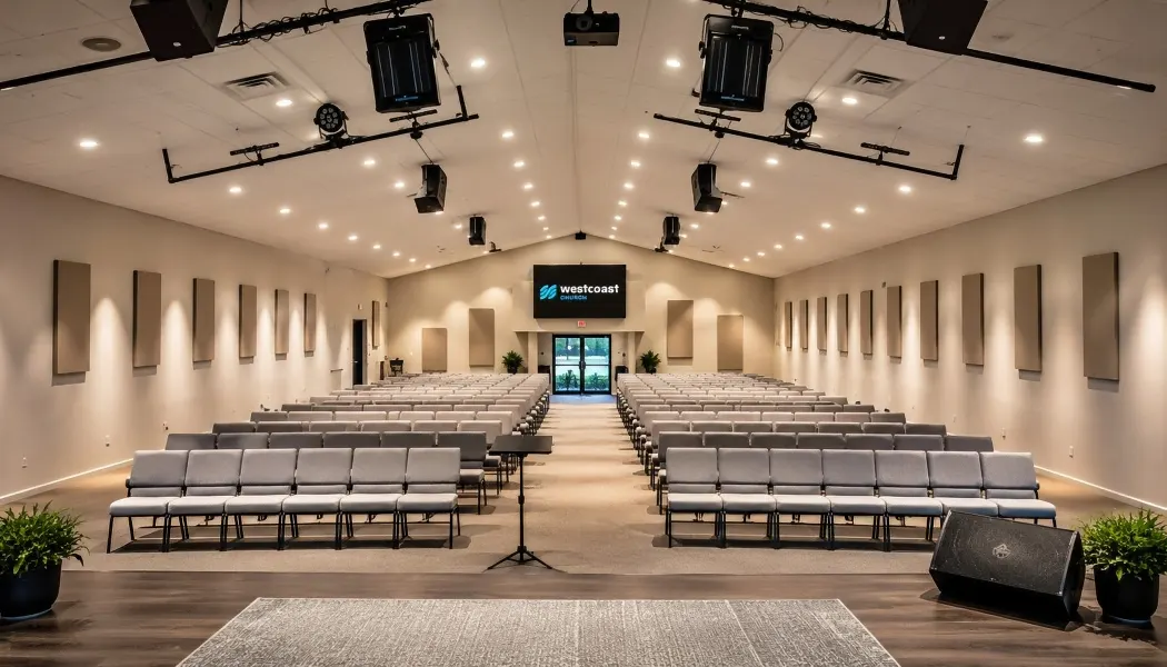 Church Acoustic Panel Installation Westcoast Church Englewood FL
