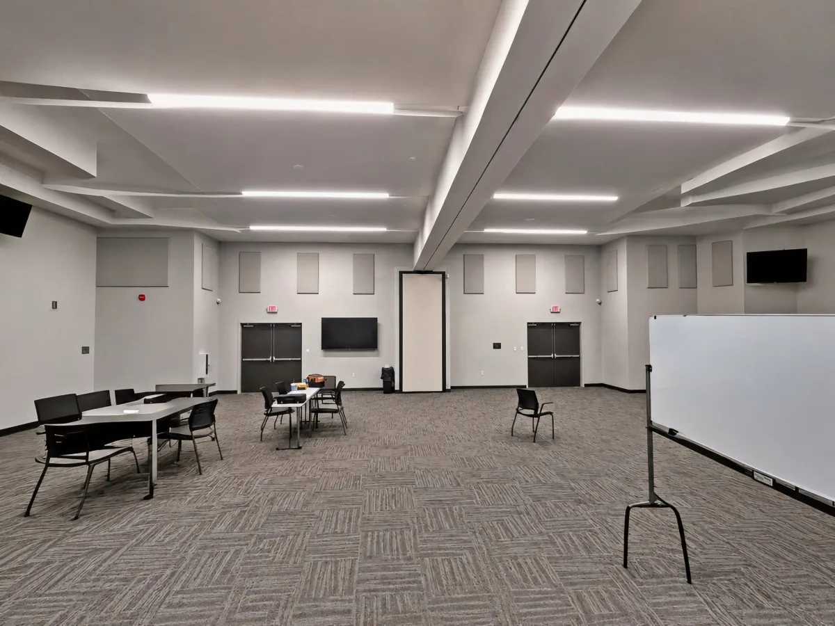 Pinellas Park Public Works Auditorium After Acoustic Panel Treatment