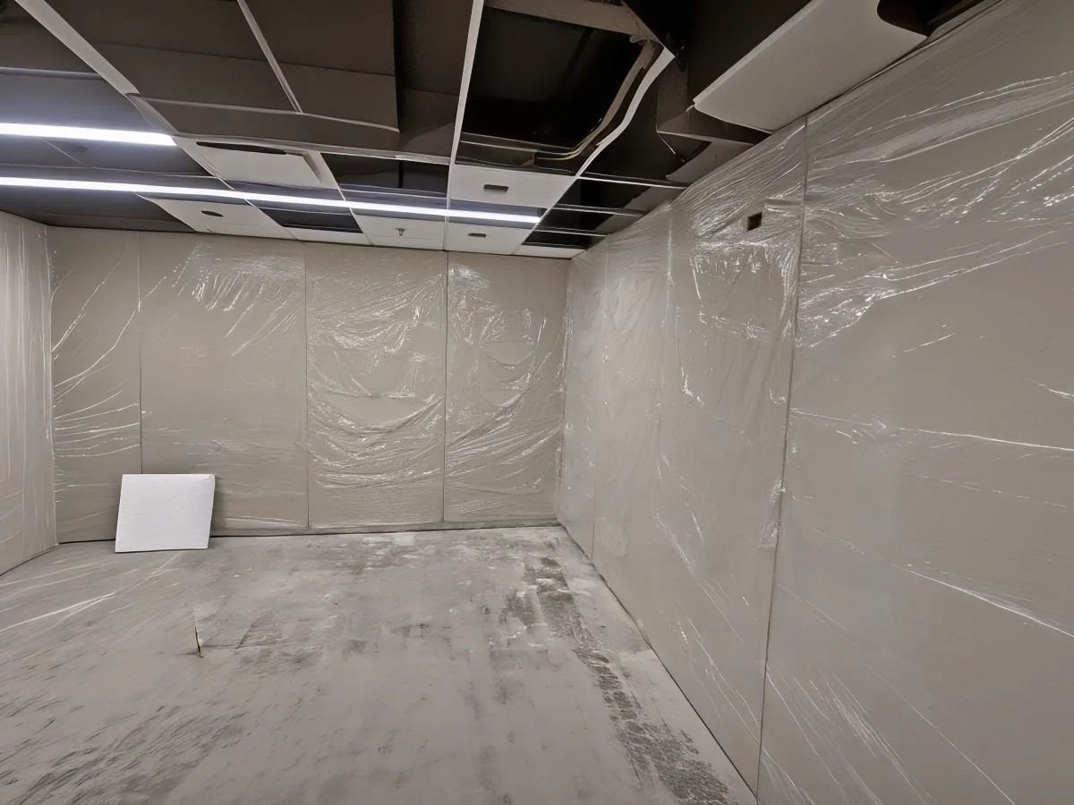 Wall-to-Wall Acoustic Panels Install USF Lab and Education Center