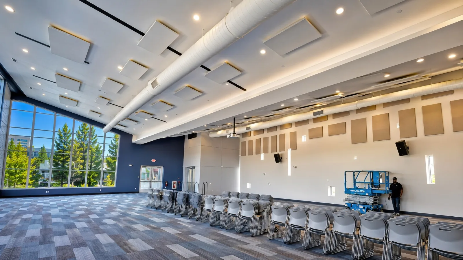 WellCome OM Acoustic Wall Panels and Ceiling Clouds, Spring Hill FL (North View)