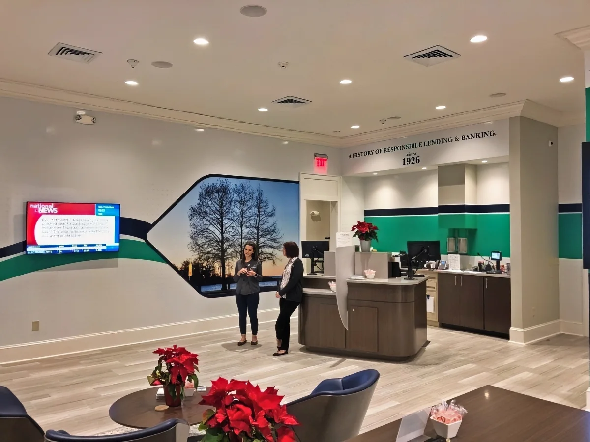 Fifth District Savings Bank Sound Masking Treatment