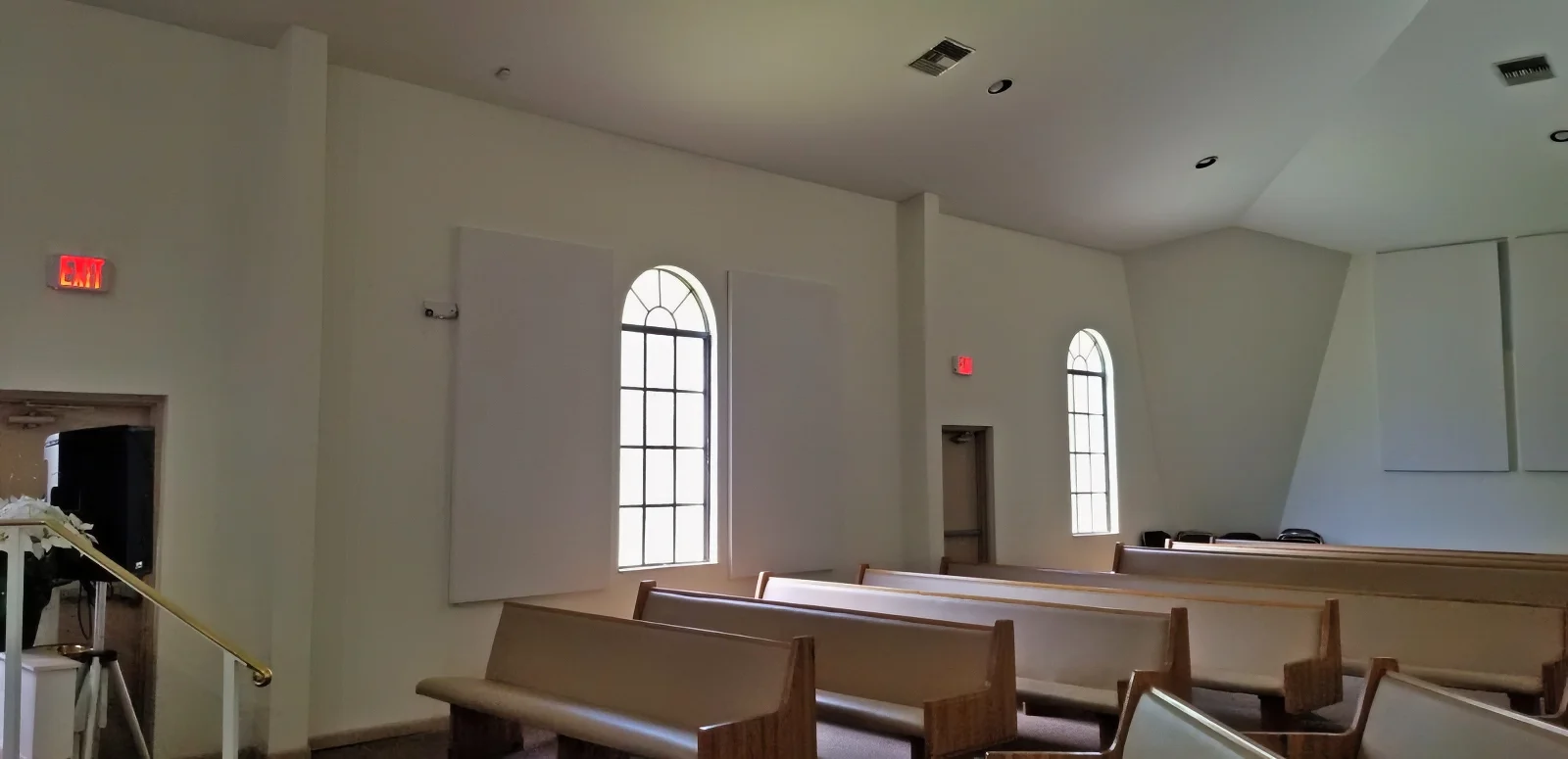 Acoustic Panels Blend in with the New Salem Church Design