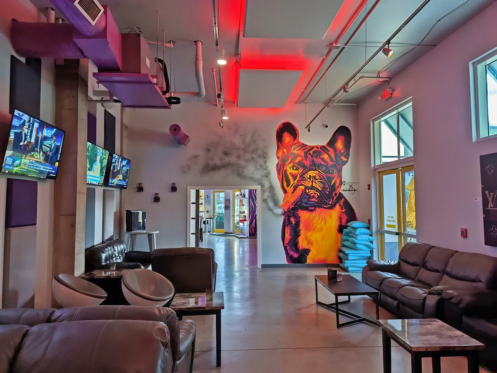 LaLa Sangria Sound Absorbing Panels, and Ceiling Clouds Install