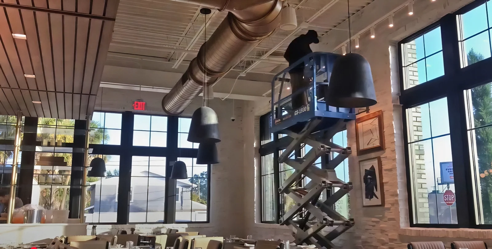 Acoustic Ceiling Clouds Install for Olivia Tampa
