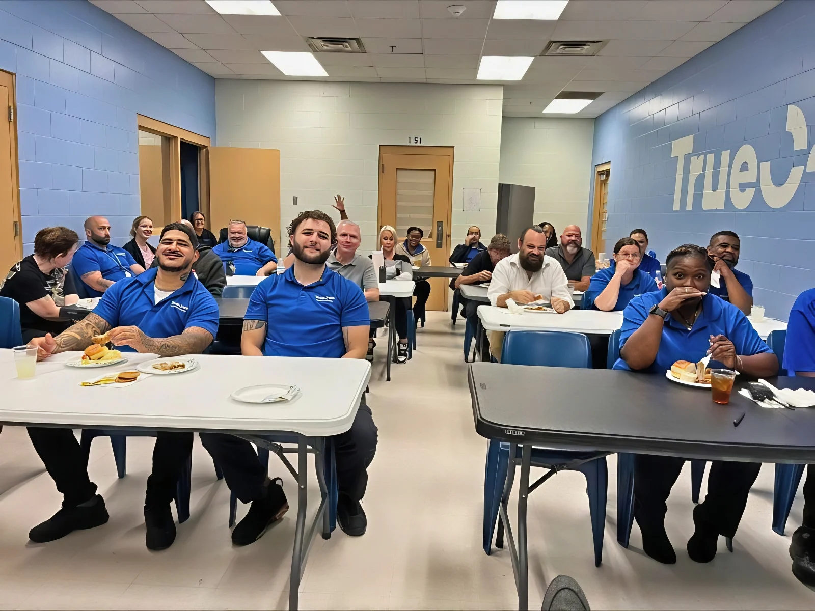 Acoustic Panel Install Reducing Noise in TrueCore