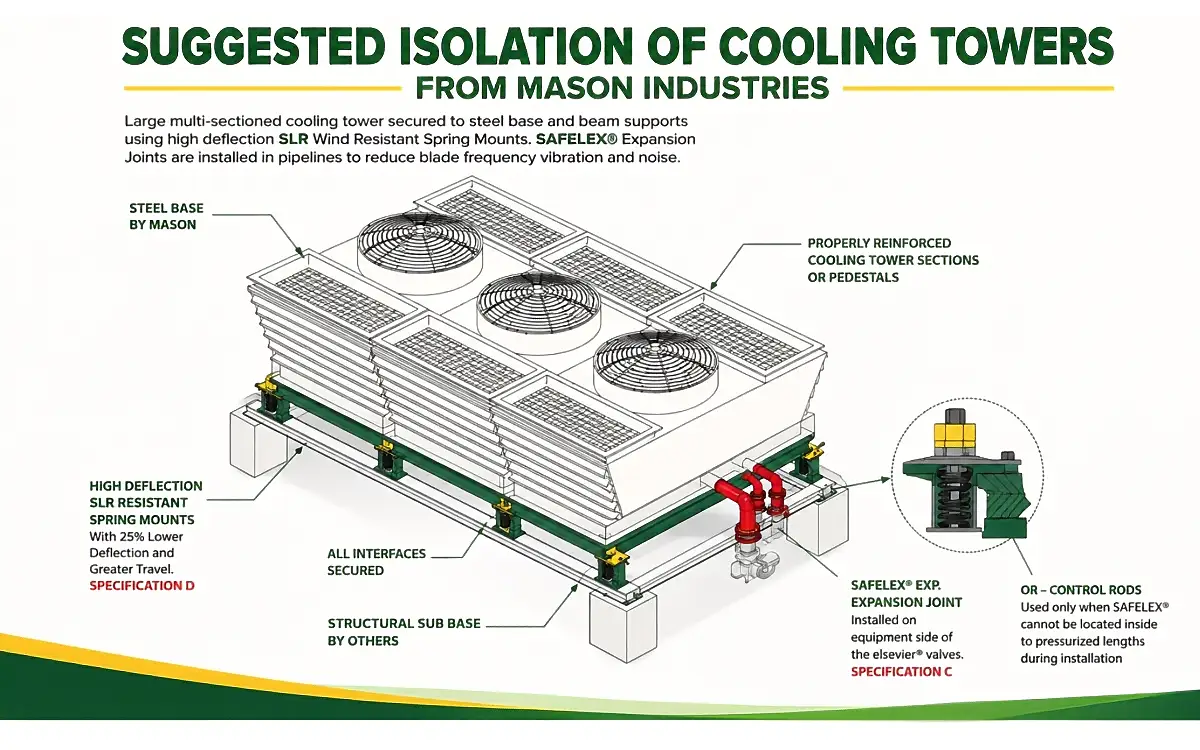 Suggested Isolation of Cooling Towers from Mason Industries