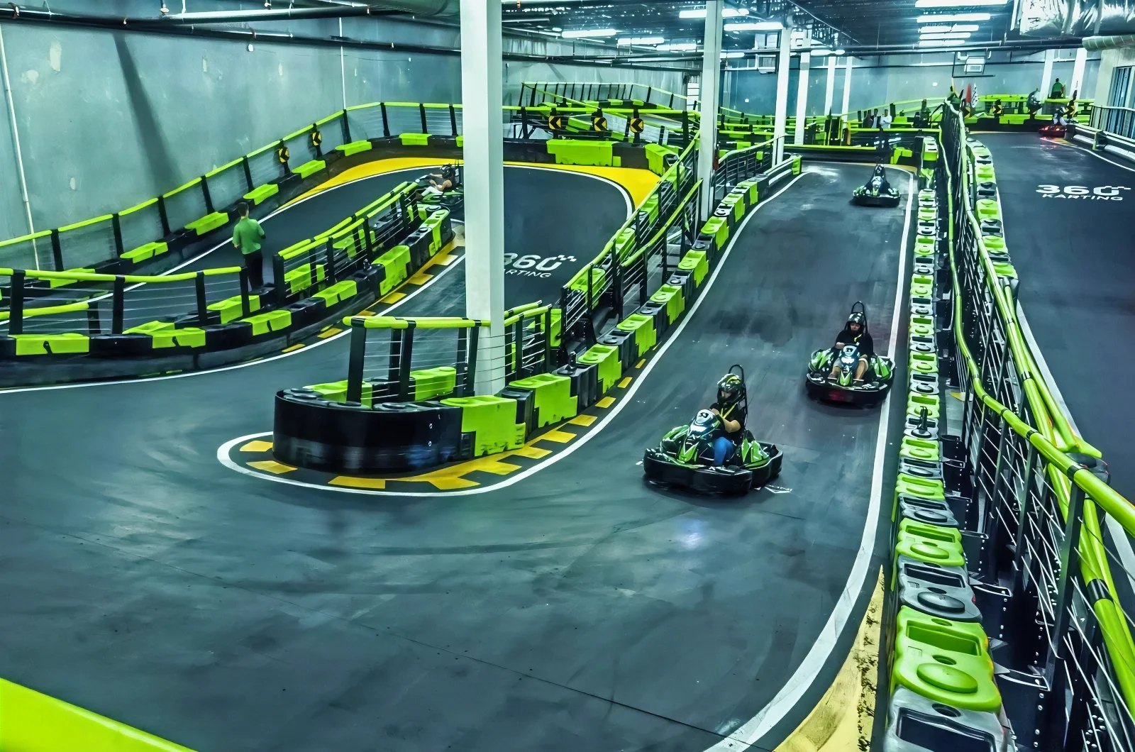 Andretti Karting Acoustic Treatment to Reduce Reverberation