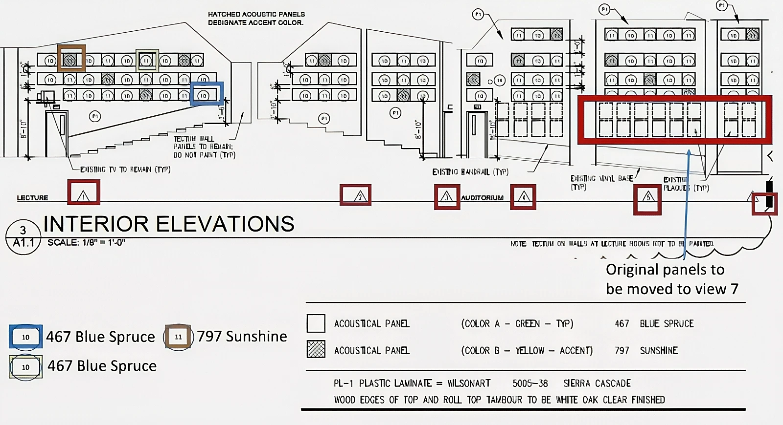 Eastside HS - Acoustic Wall Panel Placement