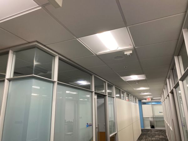 Sound masking needed when walls stop at ceiling grid