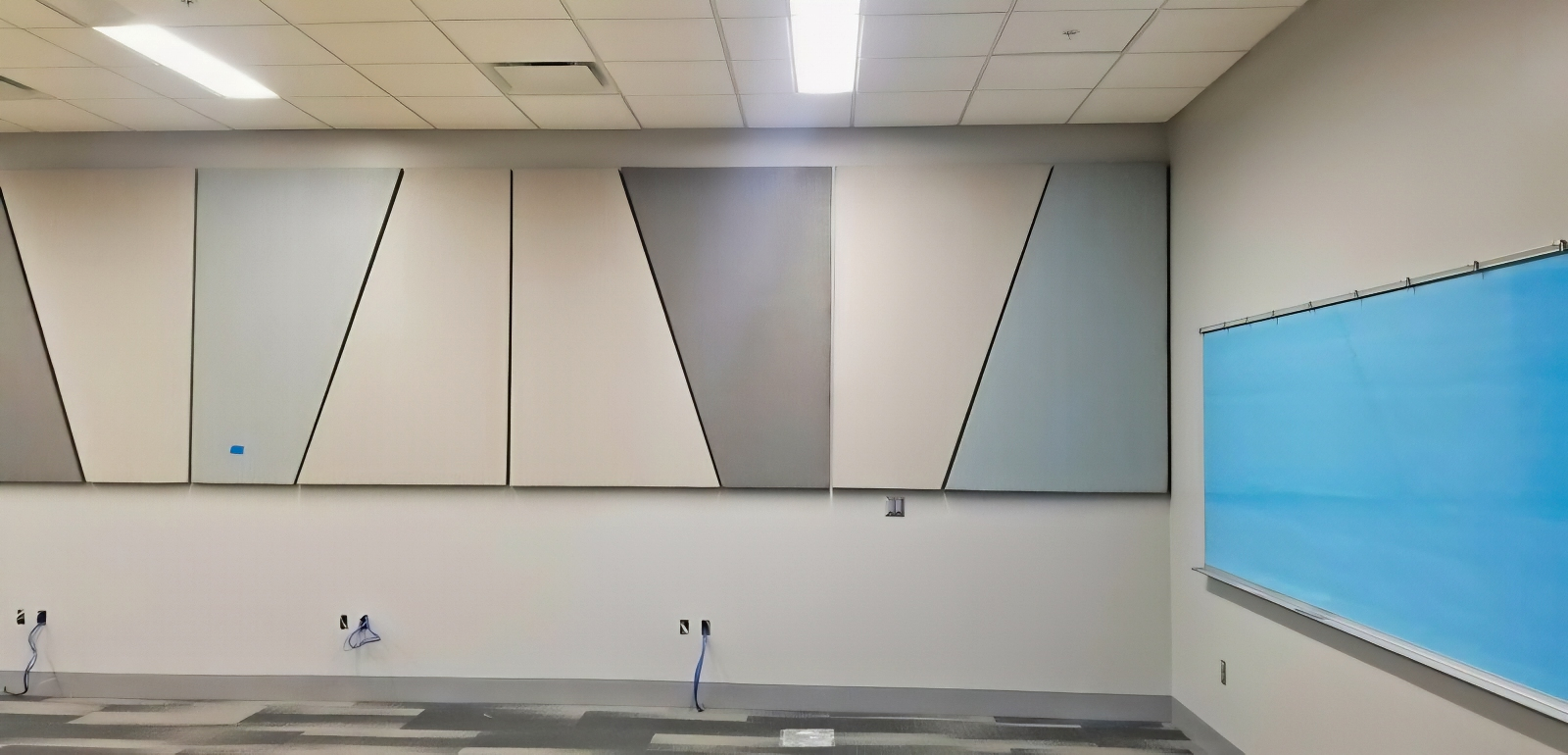 Custom-Sized Acoustic Panels with Angled Edges