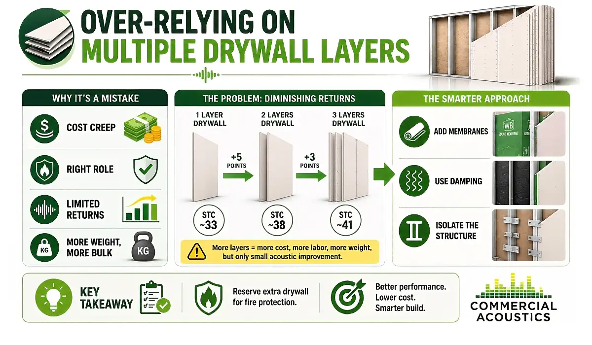 Avoid excessive drywall for smarter, more effective soundproofing