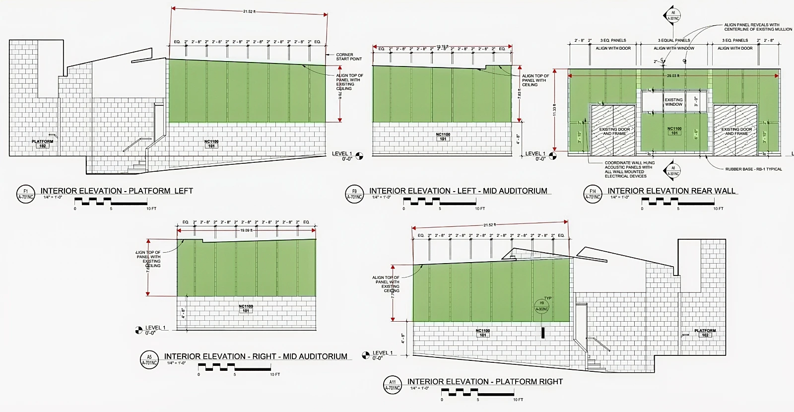 Georgia State - Interior Elevations
