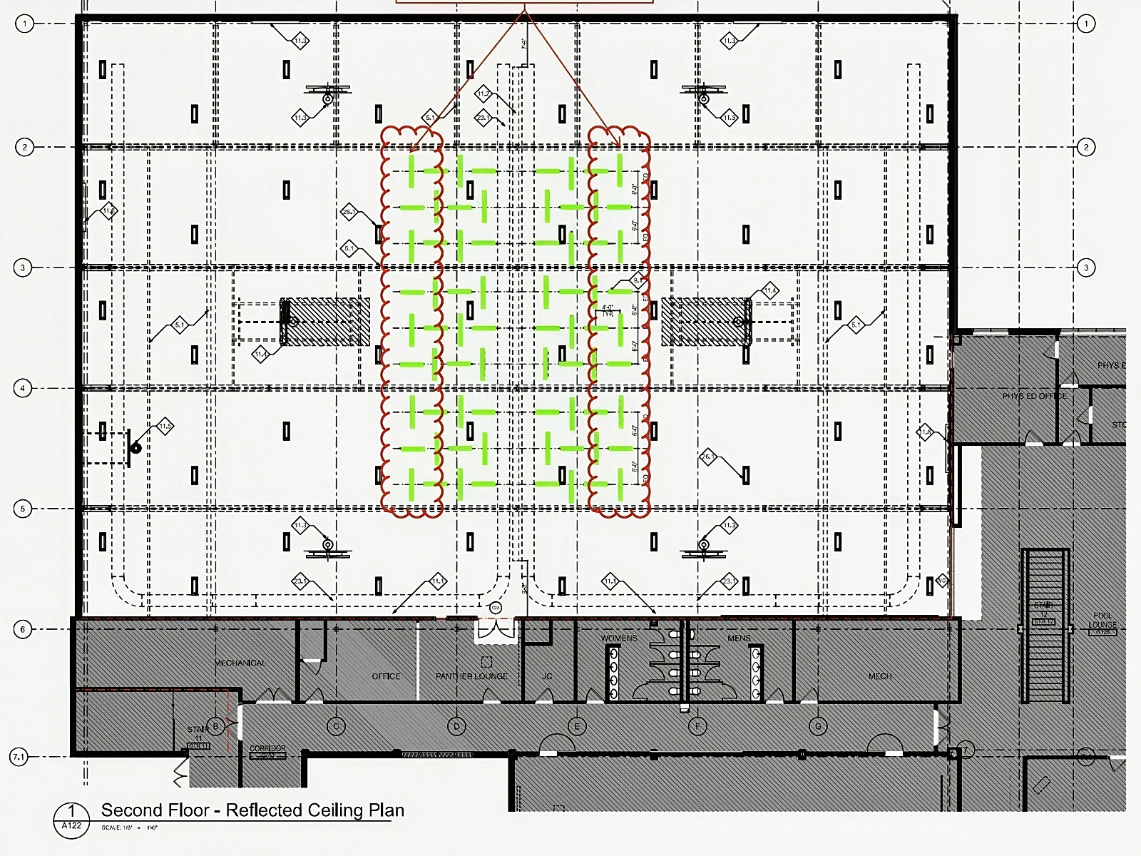 Holton Arms - Second Floor Reflected Ceiling Plan