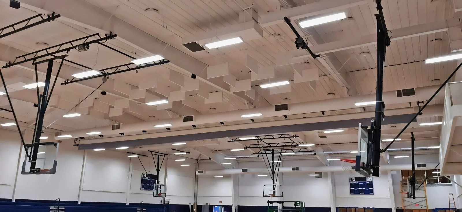 Overhead Acoustic Baffles to Control Vertical Sound