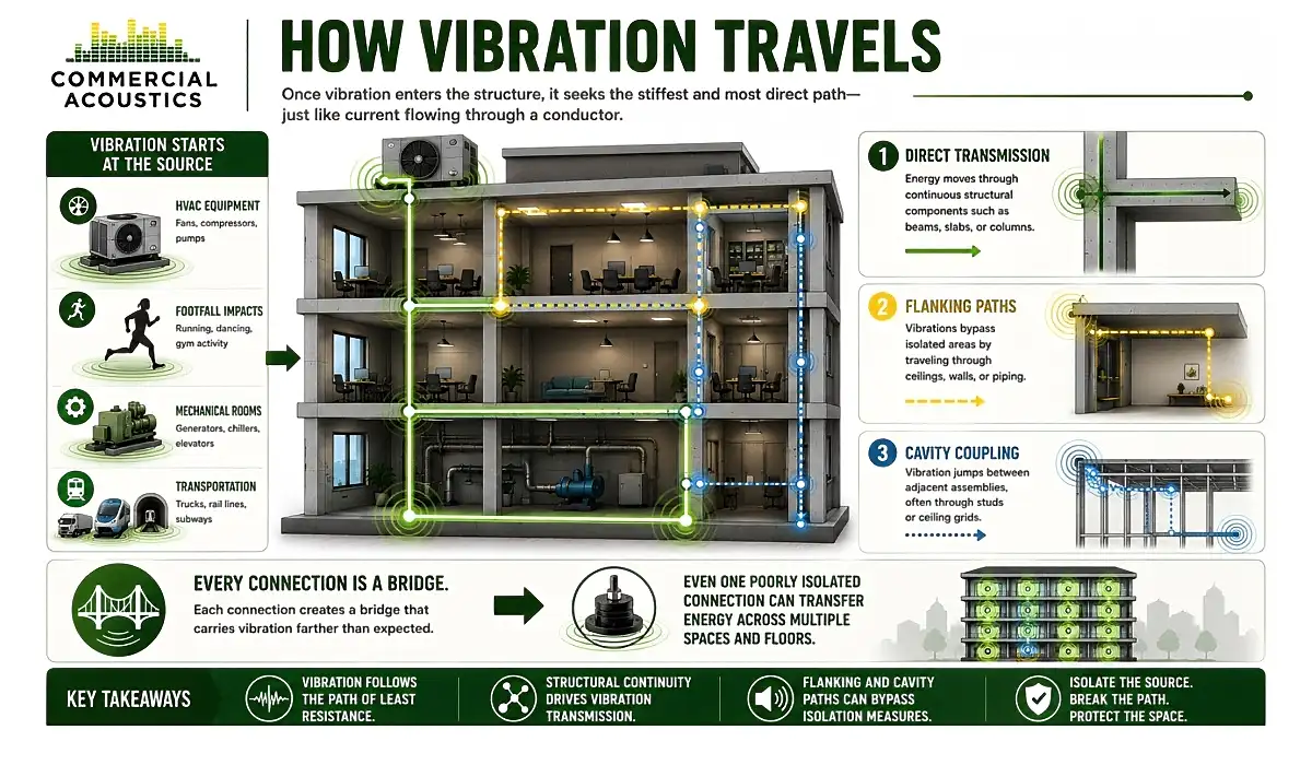 How Vibration Travels Through Building Structures