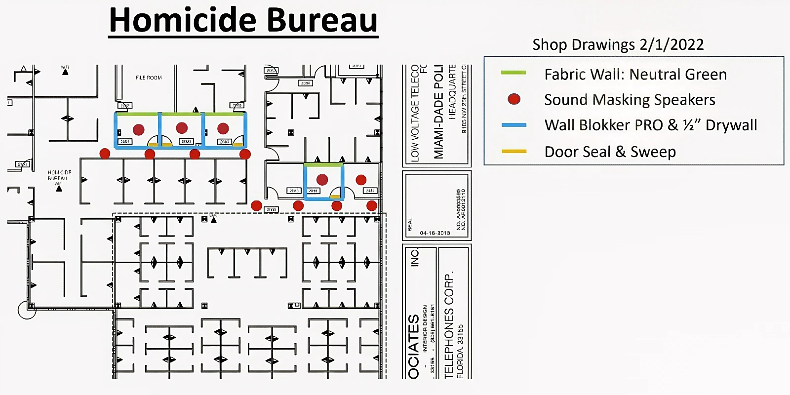 Miami-Dade Police Department- Homicide Bureau Acoustics