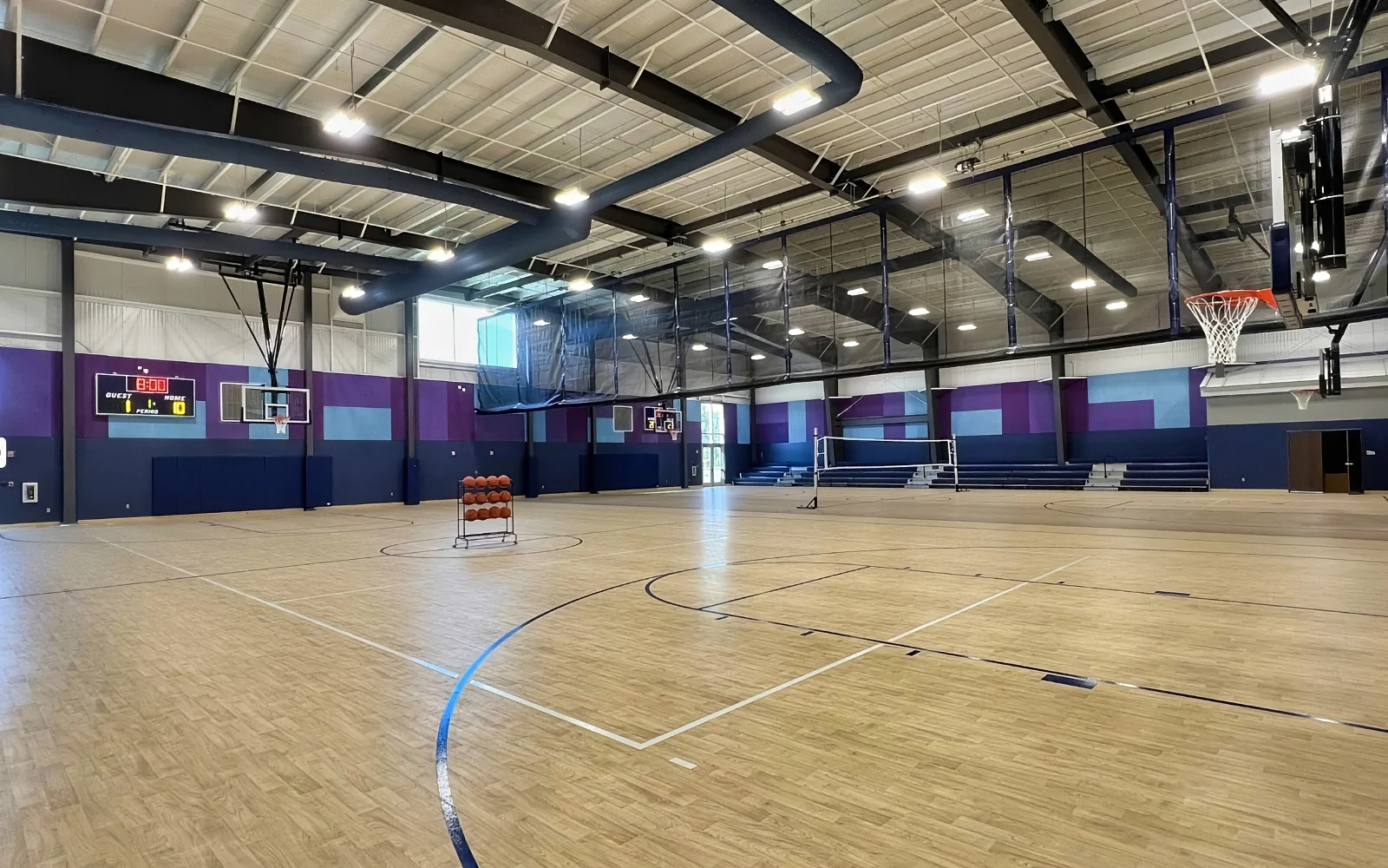 Another view of the Acoustic Panels in the Gymnasium
