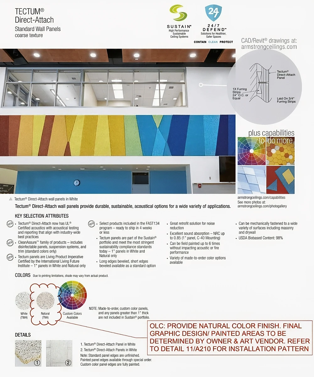 Tectum Color Options - Mary Sue Rich