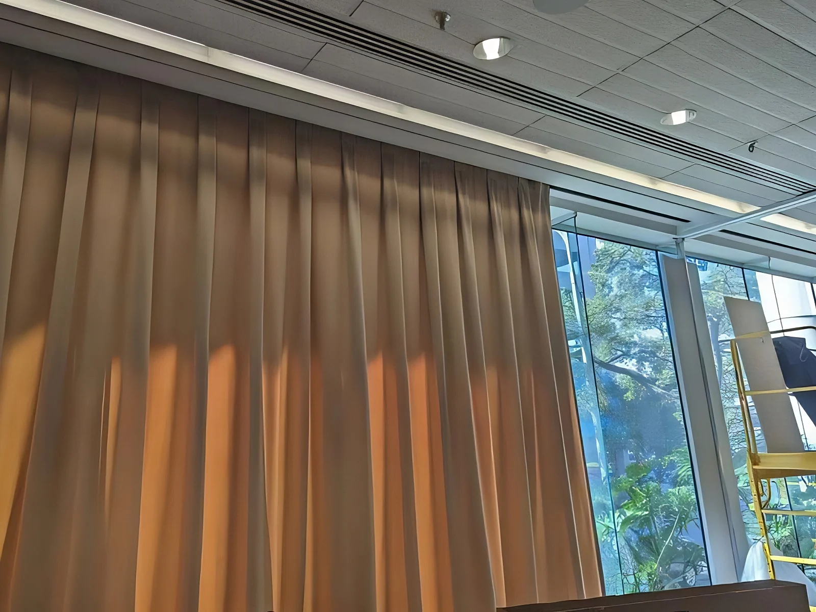 Sound Absorbing Curtains in the TECO Boardroom