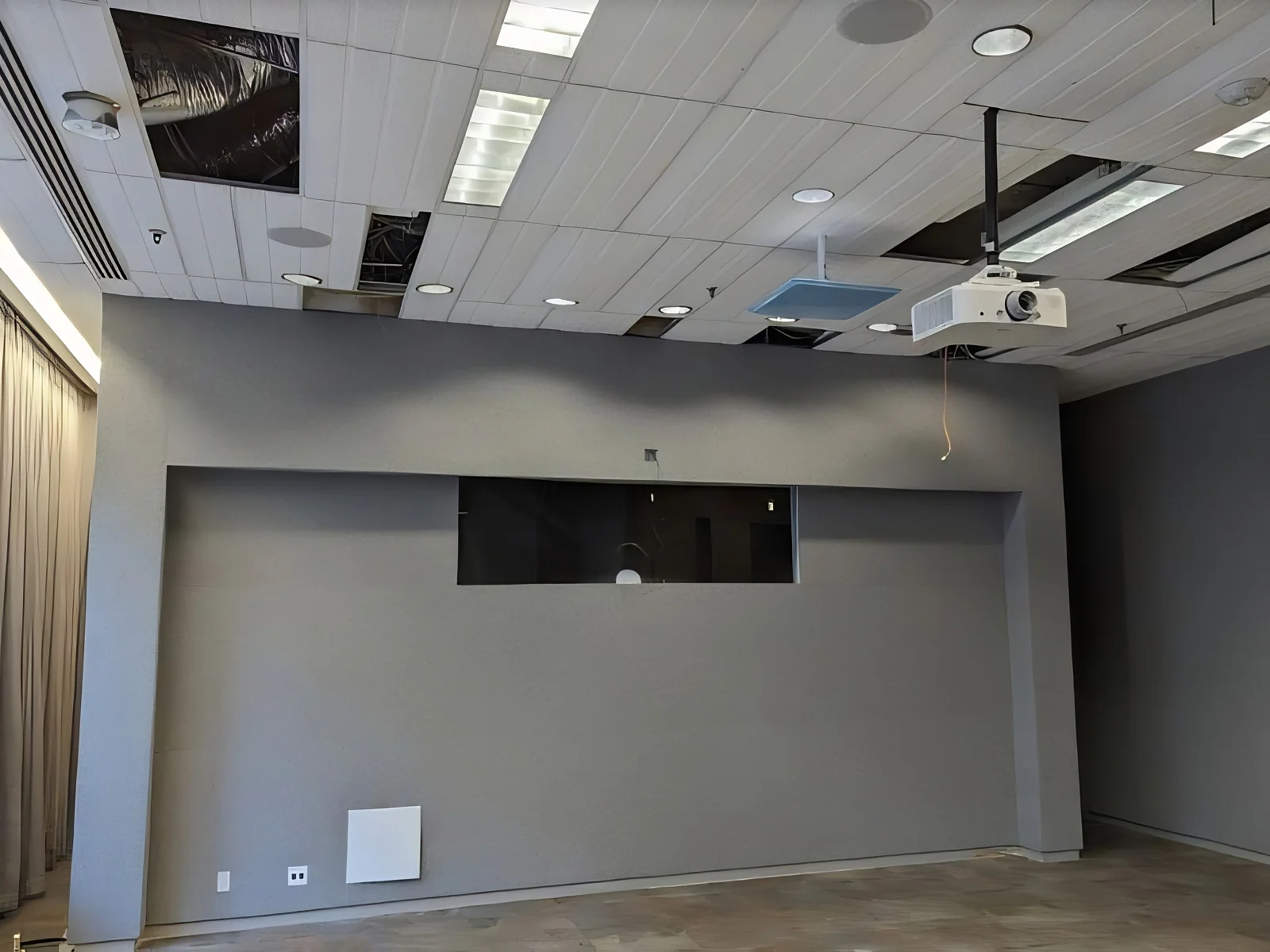 Oppositive View of the Stretched Fabric Wall in the TECO Boardroom