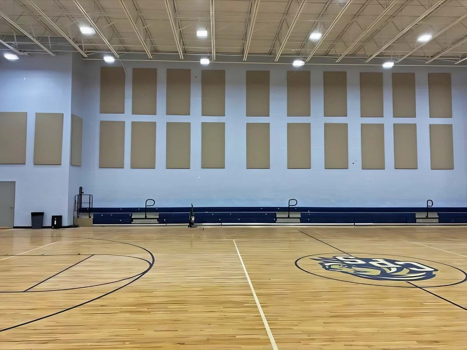 Monolithic Acoustic Wall Panels Ideal for School Gymnasium